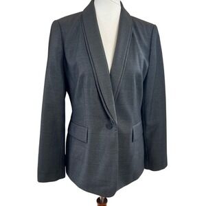 Calvin‎ Klein Women's Gray Button-Front Blazer - Size 8 - Timeless & Chic